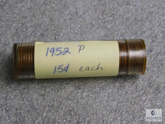 Roll of 1952-P Lincoln wheat cents