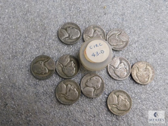 1943-D Jefferson wartime nickels