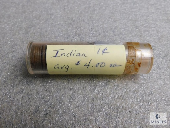 Roll of mixed date Indian Head cents