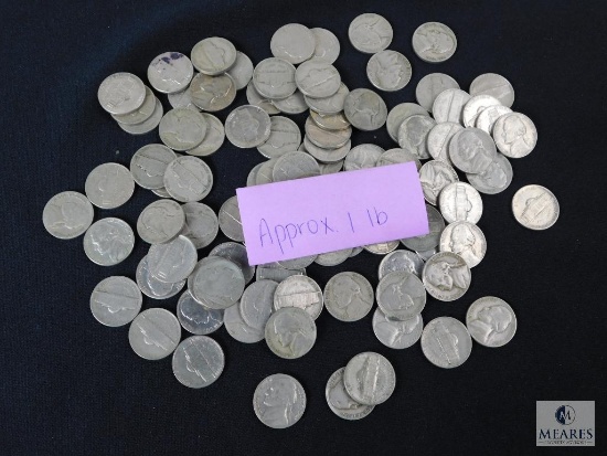Approximately 1 pound of mixed Jefferson nickels