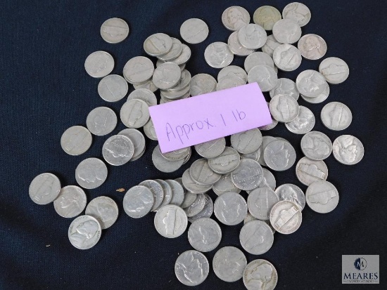 Approximately 1 pound of mixed Jefferson nickels