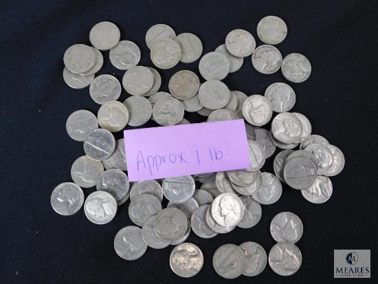 Approximately 1 pound of mixed Jefferson nickels