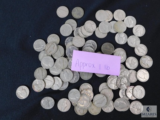 Approximately 1 pound of mixed Jefferson nickels