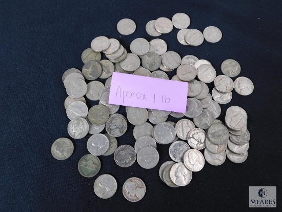 Approximately 1 pound of mixed Jefferson nickels