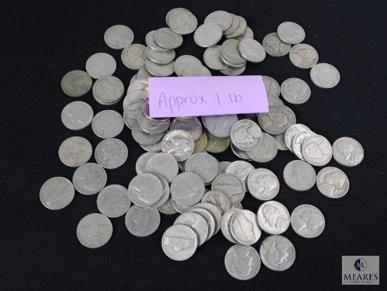 Approximately 1 pound of mixed Jefferson nickels