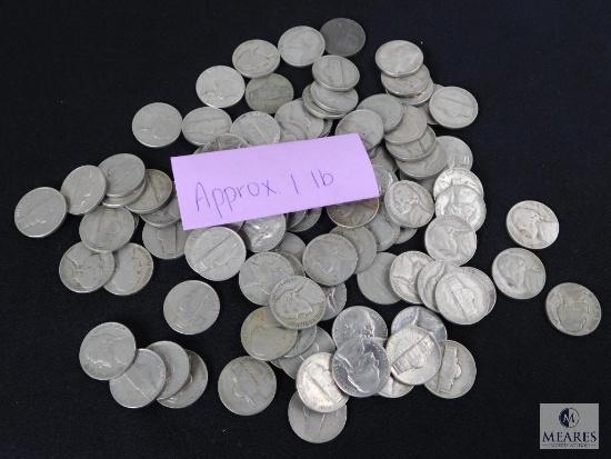 Approximately 1 pound of mixed Jefferson nickels