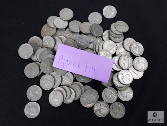 Approximately 1 pound of mixed Jefferson nickels