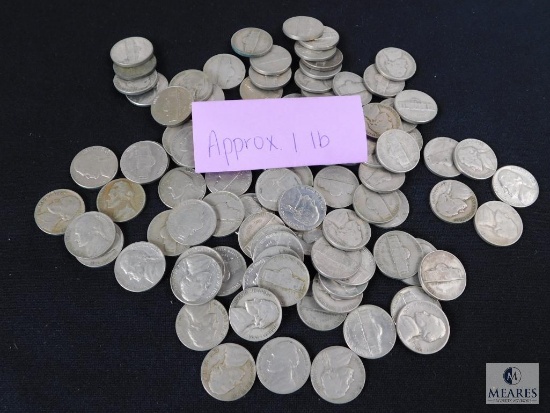 Approximately 1 pound of mixed Jefferson nickels