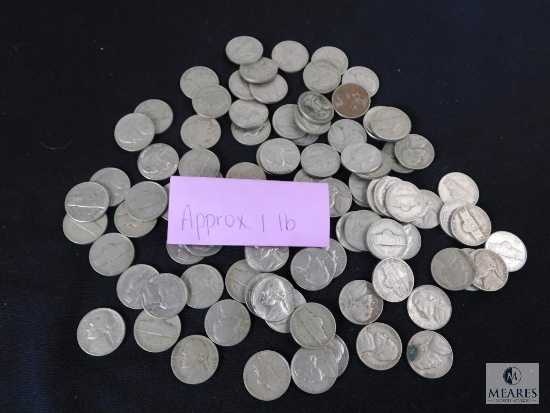 Approximately 1 pound of mixed Jefferson nickels