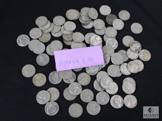 Approximately 1 pound of mixed Jefferson nickels