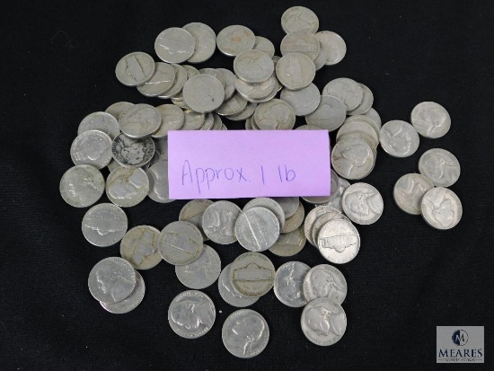 Approximately 1 pound of mixed Jefferson nickels