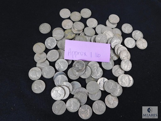 Approximately 1 pound of mixed Jefferson nickels