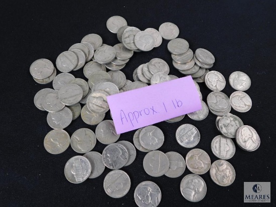 Approximately 1 pound of mixed Jefferson nickels