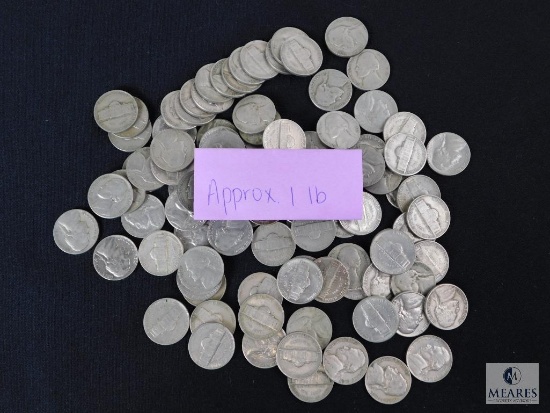 Approximately 1 pound of Jefferson nickels