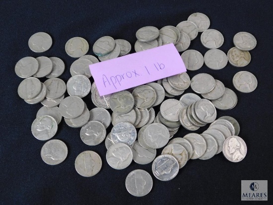 Approximately 1 pound of Jefferson nickels