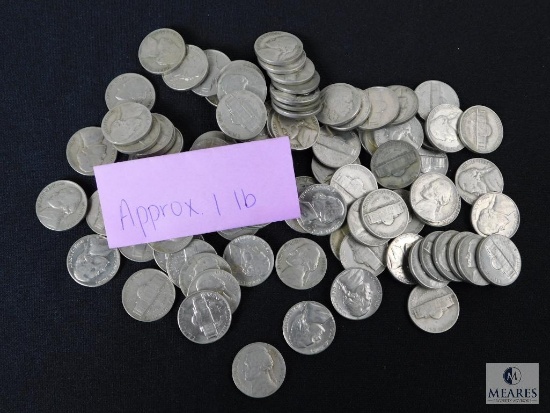 Approximately 1 pound of Jefferson nickels