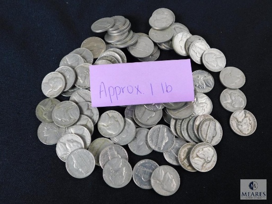Approximately 1 pound of Jefferson nickels