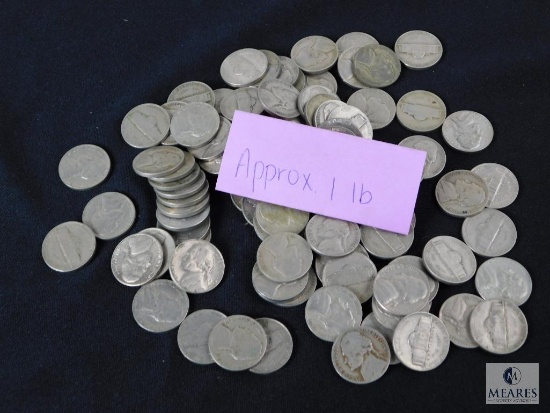 Approximately 1 pound of Jefferson nickels