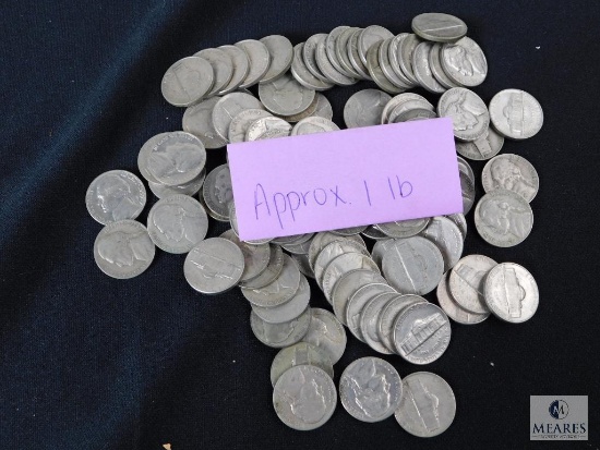 Approximately 1 pound of Jefferson nickels