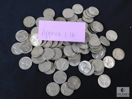 Approximately 1 pound of Jefferson nickels