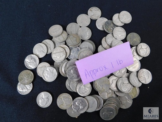 Approximately 1 pound of Jefferson nickels