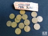 Approximately 1.6 ounce of 1916 wheat cents