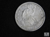 1858-O Seated Liberty half dollar