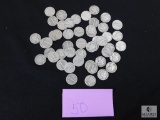 Group of (50) mixed Mercury dimes