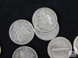 Group of (50) mixed Mercury dimes