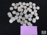 Group of (50) mixed Mercury dimes