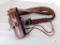 45/44 Leather Caliber Belt with Revolver Holster.