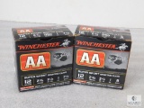 Lot of 2 Boxes of Winchester AA Super Sport Sporting Clays. 25 Shotshells Each. 1 Partial Box. 8