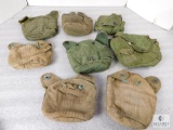 Lot of 8 Assorted Military Canteen Covers.