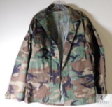 Army Woodland Camo Button up Shirt Size Medium-Regular