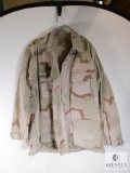 Army Desert Storm Fatigues Button up Shirt Size Medium-Long