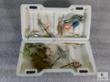 Morell Saltwater Fly Box Aqua Blue with Miscellaneous Fly-Fishing Lures
