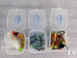 Lot of 3 Boxes of The Fly Shop Assorted Size Fly-Fishing Lures