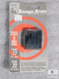 Savage Arms 5 Shot Magazine .17 Cal H.M.R. .22 Cal. W.M.R.