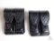 2 New Hunter leather double magazine pouch fits staggered mags like Beretta 92, Glock and similar