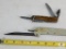 Lot of 2 Vintage Folder type Knives 1 Multi Function Swiss Army type & 1 