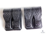 Lot of 2 New Hunter Leather Double Mag Pouches
