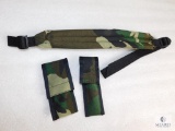 New Hunter camo padded rifle sling, knife case and mag light pouch. 3 piece combo set