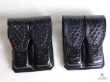 Lot 2 New Hunter Leather Double Magazine Pouch fits Colt 1911 & Similar Auto Mags