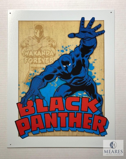 Black Panther Tin Sign