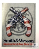 Smith & Wesson American Born & Bred Tin Sign