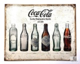 Coca-Cola Bottle Evolution Tin Sign