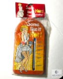 Vintage Some Like It Hot! Thermometer Tin Sign