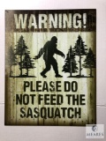 Bigfoot Tin Sign - Please Do Not Feed