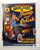 Quickies Pump and Polish Tin Sign