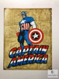 Retro Captain America Tin Sign